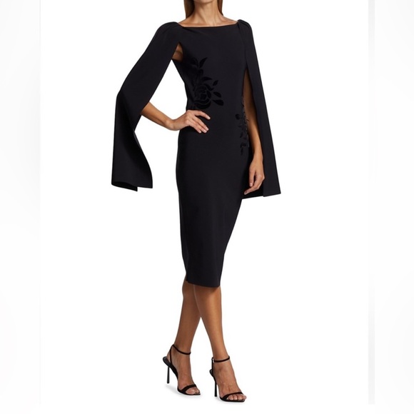Chiara Boni Dresses & Skirts - Chiara Boni La Petite Robe Romane Floral Knee-Length Cape Dress size 4